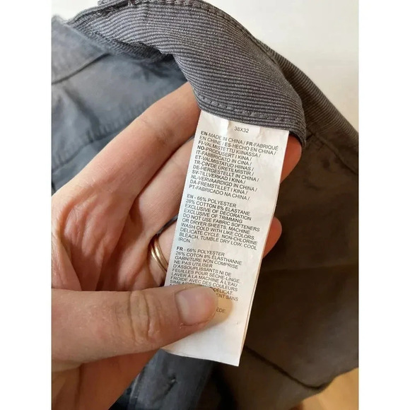 Callaway Lightweight Golf Pants Men's Gray Striped Stretch Size 38 x 32 - Picture 4 of 9